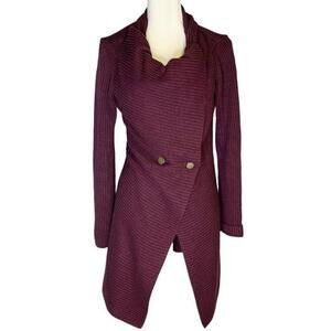 CAbi Regal Angora Blend Long Sleeve Rib‎ Knit Cardigan Sweater Small Lagenlook